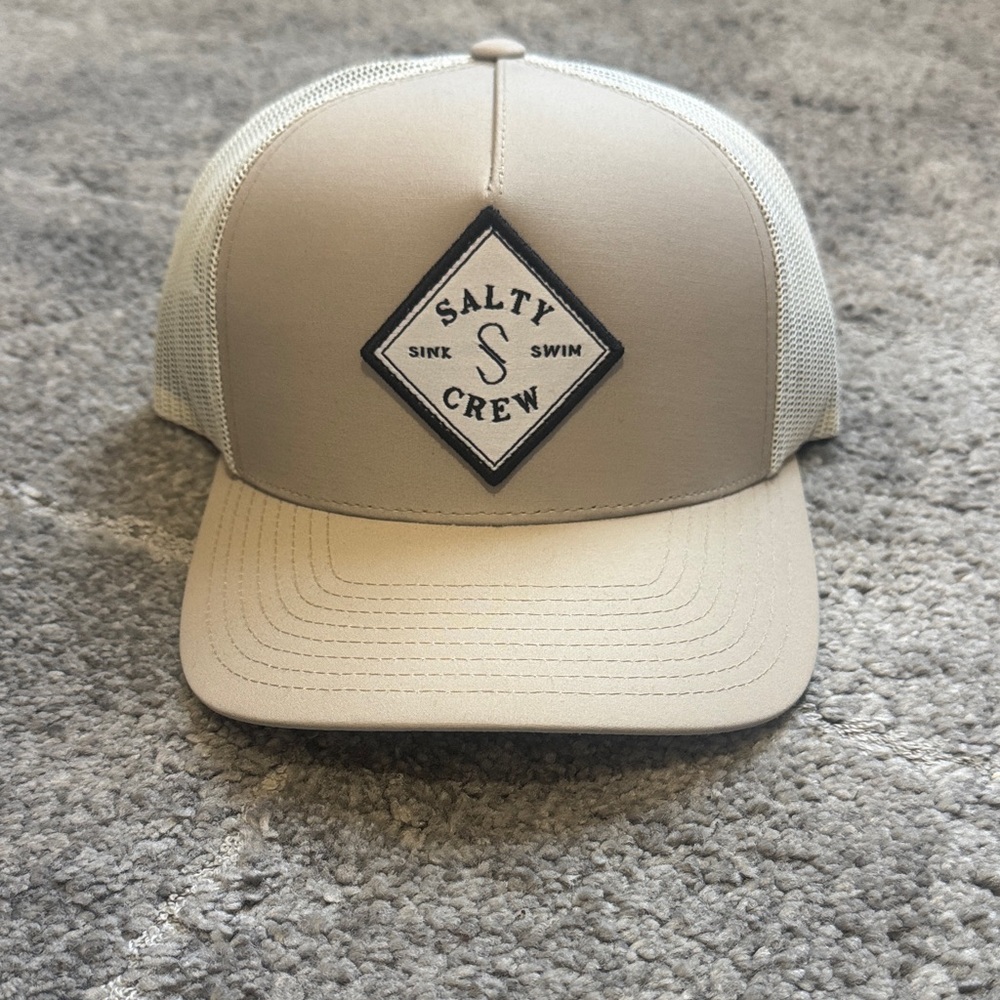 Salty Crew Beige Mesh Cap